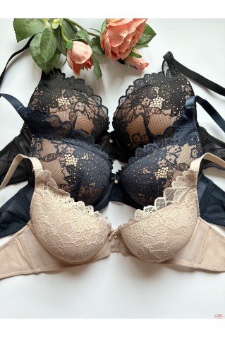 Бюстгальтер с пуш-ап в форме ладони украшен кружевом WeiyeSi 8347